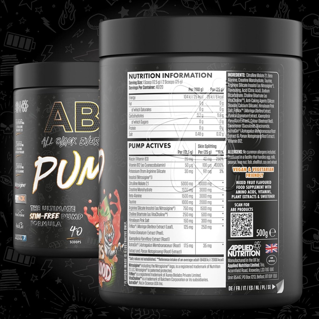 Applied Nutrition - ABE Pump  - 40 Servings (500 g)