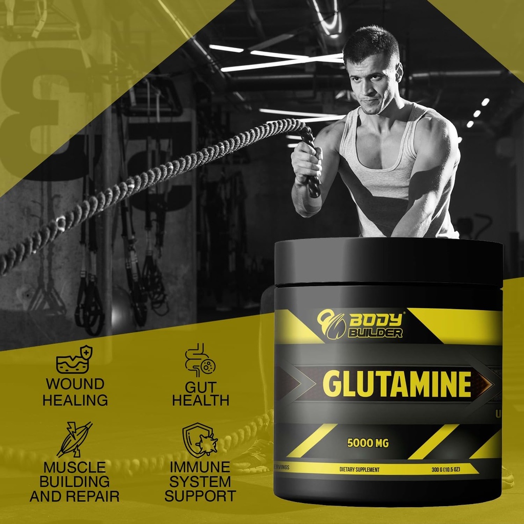 Body Builder - Glutamine 5000 MG - 60 Serv (Unflavored)