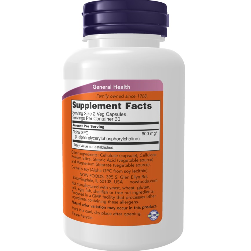 NOW - Alpha GPC 300 mg - 60 Veg Capsules