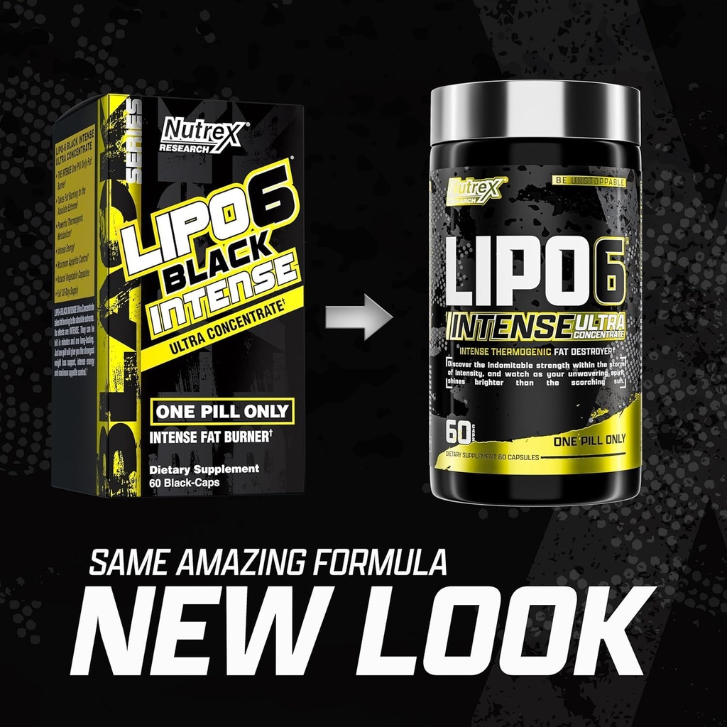 Nutrex Research - LIPO 6 Black Intense Ultra Concentrate 60 Caps