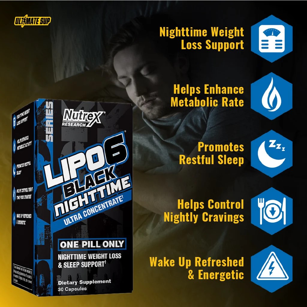 Nutrex Research - Lipo 6 Nighttime Fat Burner - 30 Capsule