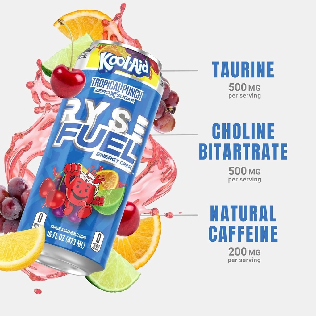 RYSE Fuel - Sugar Free Energy Drink - 473 ml