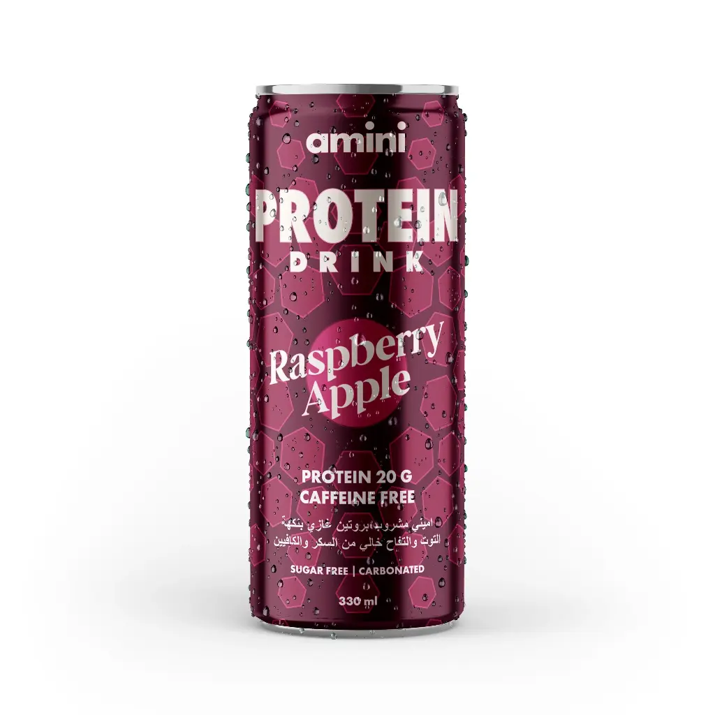 Amini - Protein Carbonated Drink Sugar Free 330ml (Raspberry Apple Caffine Free)