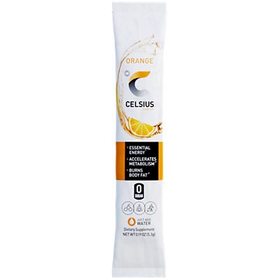 CELSIUS On-the-Go Powder Stick Packs - 14 Sticks per Pack (1 PC, Orange)