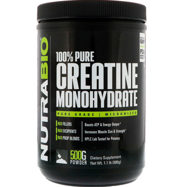 NutraBio - Creatine Monohydrate