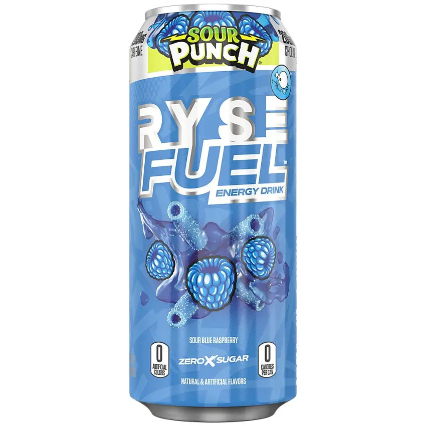 RYSE Fuel - Sugar Free Energy Drink - 473 ml (1 PC, Sour Blue Raspberry)