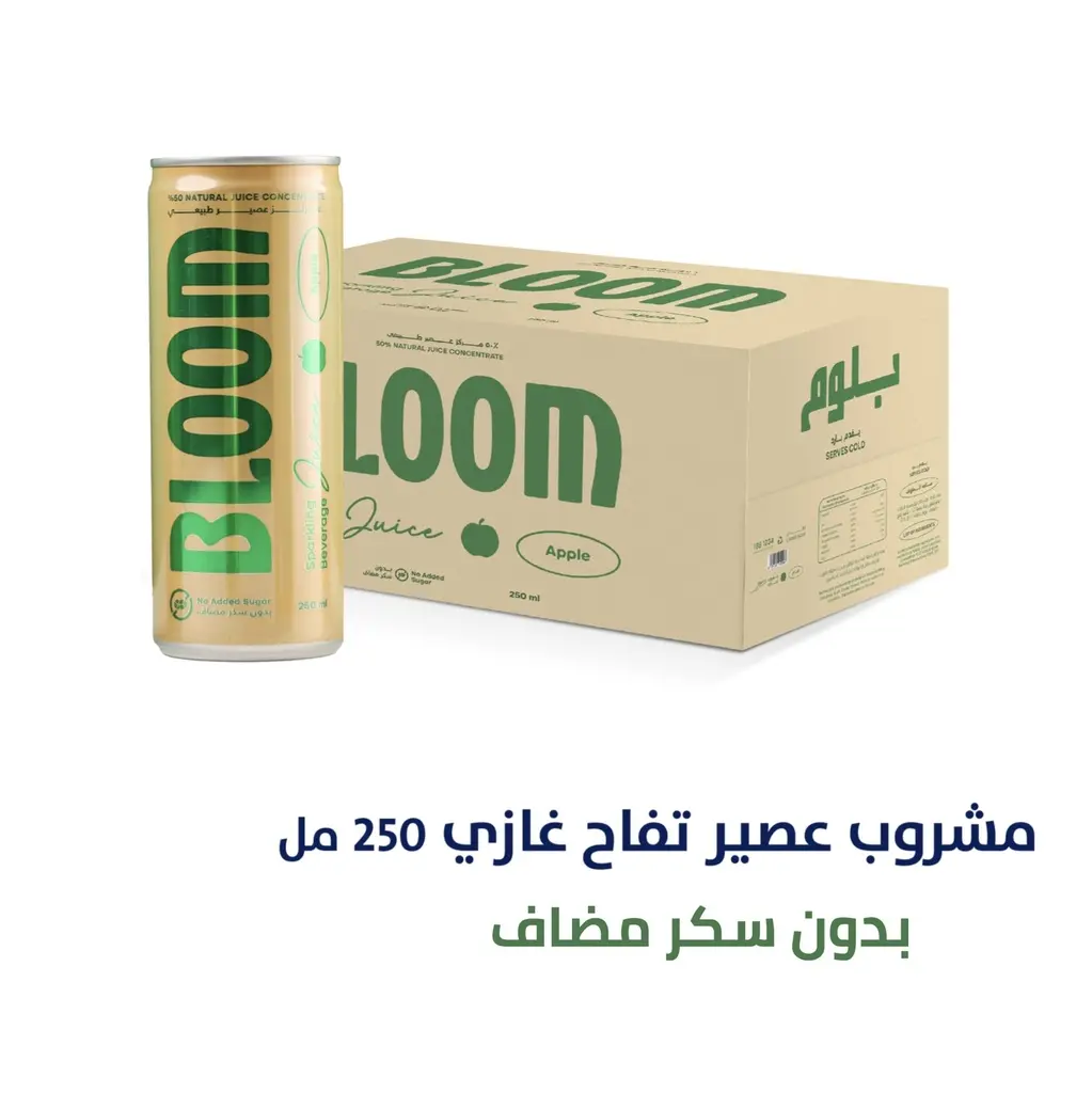Al-Rawdatain - Bloom Sparkling Apple Juice – 250ml (1 PC)