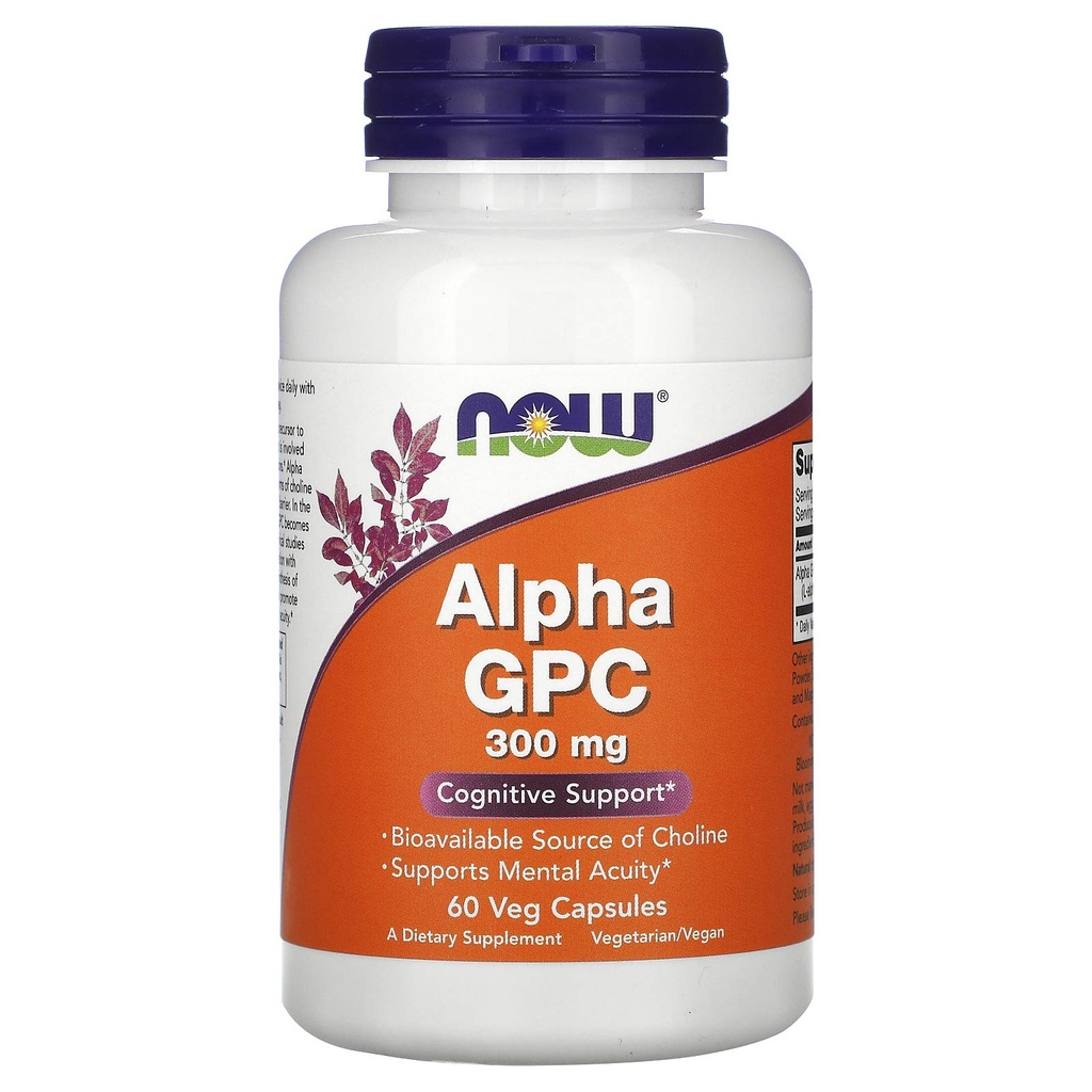NOW - Alpha GPC 300 mg - 60 Veg Capsules